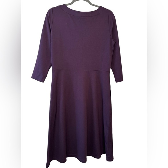 Ann Taylor Factory Ponte Fit & Flare Dress M - Picture 2 of 5